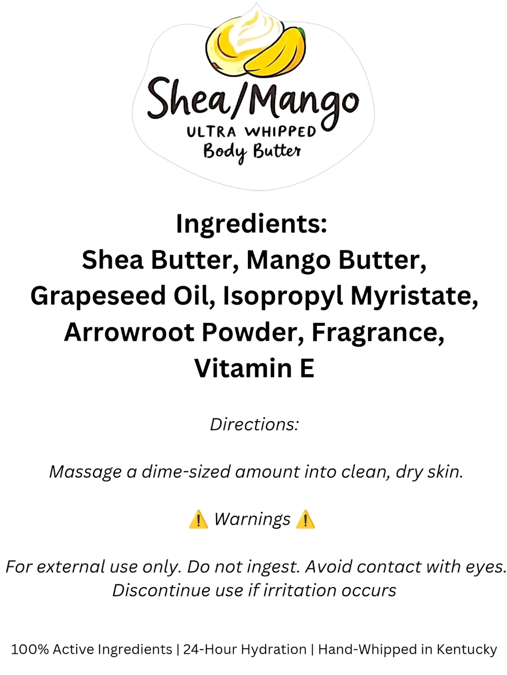 BUY NOW- SHEA/MANGO 4oz Ultra-Whipped Body Butter - Picture 3 of 7